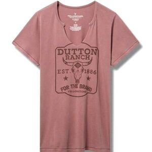 ❤️NWT TORRID TEE - YELLOWSTONE DUTTON RANCH COWBOY NOTCH NECK SHIRT PLUS
